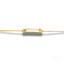 Gold chain bracelet with engraved plate in 18k solid gold for kids