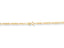 Gold Figaro chain with clasp showcasing Timeless Sophistication in solid 18K gold