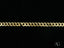 Gold chain necklace with interlocking links in 18k solid gold Cuban link style