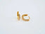18k yellow gold mini hoop earrings with sparkling diamonds for timeless elegance