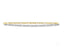 Gold chain bracelet with alternating links in Timeless Love 18k Gold Figaro Bracelet