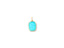 Turquoise gemstone pendant in 18k gold bezel setting from Turquoise Bloom collection