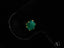Green cubic zirconia stud earrings in 18k gold, part of Verdant Sparkle collection