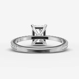 Etoile radiant diamond setting in gold, view 18