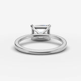 Horizon emerald diamond setting in gold, view 18