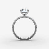 Etoile radiant diamond setting in gold, view 14