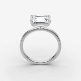 Horizon emerald diamond setting in gold, view 15