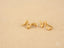 Art gold jewelry Wavy Earrings in certified 18k solid with unique serpentine design