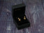 Gold snake earrings in a black jewelry box, part of stylish Wavy Earrings collection