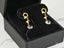 Elegant Whispering Butterflies 18K Gold Crystal Drop Earrings with butterfly and crystal accents