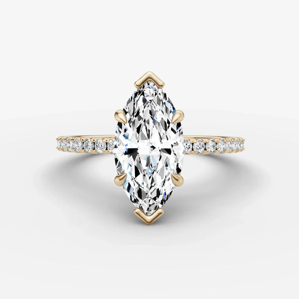 Etoile Marquise ring setting, view 1