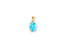 Azure Gleam Blue Topaz Pendant featuring an elegant blue topaz gemstone in art gold jewelry style