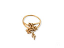 Blossom Charm 18k gold ring with diamond centerpiece in floral design