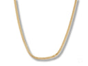 Bold 18K Gold Chain Necklace in Shiny Art Gold Jewelry Design