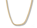 Bold 18K Gold Chain Necklace in Shiny Art Gold Jewelry Design
