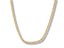 Shiny gold-tone 18K Gold Chain Necklace with tightly woven flexible design in art gold jewelry