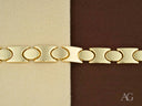 Bold men’s solid 18k gold bracelet with unique link pattern