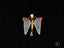 Butterfly Bliss Pendant with translucent gradient wings and light blue topaz gemstone drop