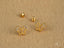 Butterfly Grace 18K gold CZ butterfly stud earrings with rhinestone accents and earring backs