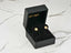 Celestial Bloom gold CZ flower earrings in black velvet box, solid 18K gold jewelry