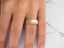 Celestial Grace Two-Tone Gold Wedding Band featuring diamond accents and art gold jewelry craftsmanship