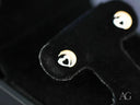 Celestial love 18K gold moon and heart stud earrings