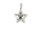 Celestial Radiance 18k white gold star pendant with cutouts