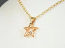 Celestial Smoke crystal star pendant in art gold jewelry