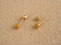 Celestial Spark: 18k Gold Star CZ Kids’ Earrings