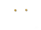 Celestial Spark 18k gold star CZ kids star stud earrings