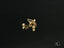 Certified 18k solid gold star drop earrings with a clear gemstone for elegant style
