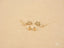 Certified 18k solid gold star drop earrings with clear gem accents and screw-back closures