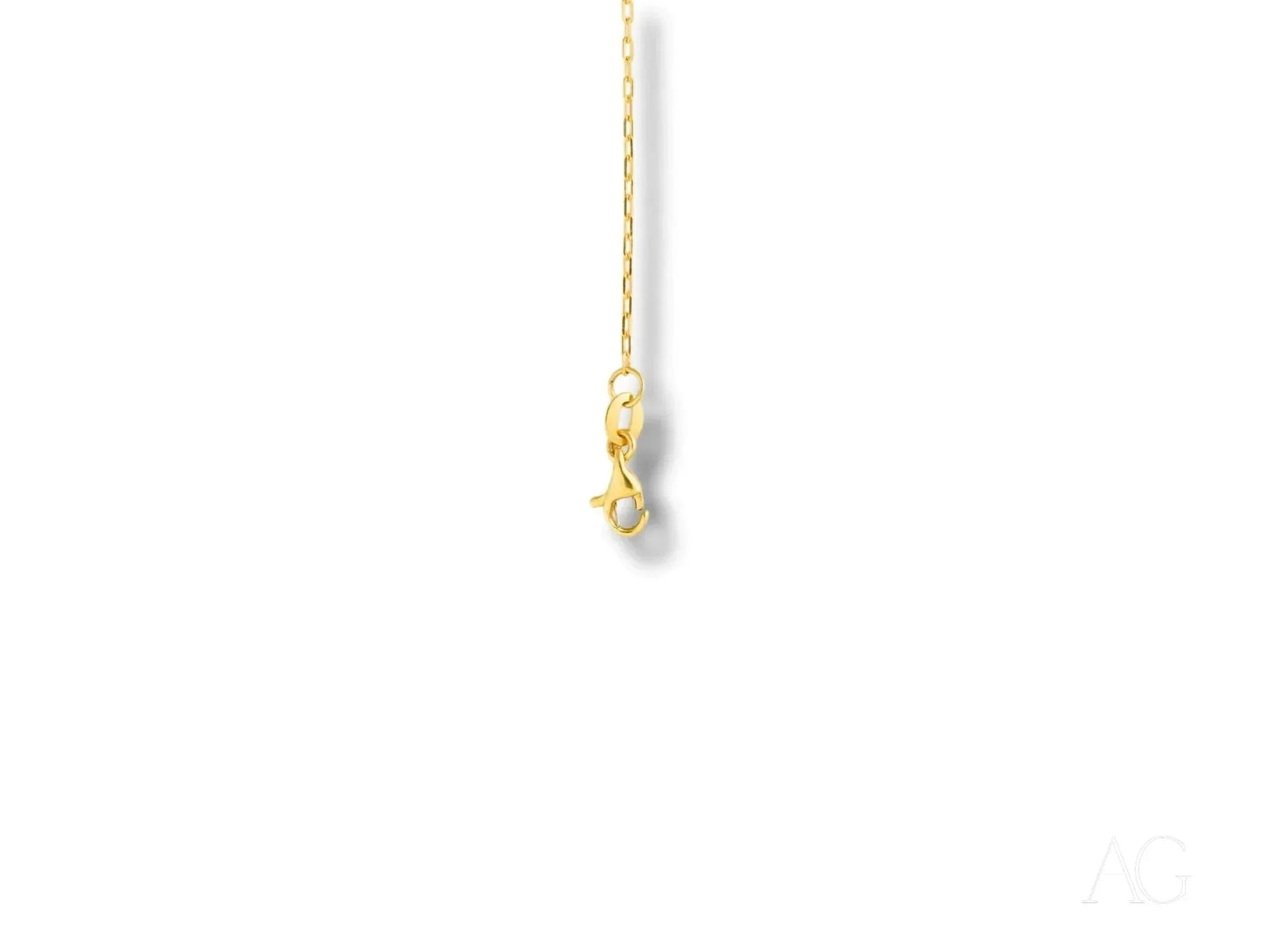 Delicate gold personalized ID bracelet with heart motif and lobster clasp