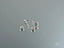 Silver stud earrings with clear gemstones from Crown Jewel 18K White Gold CZ Jewelry