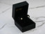 Black velvet jewelry box showcasing timeless Crystal Heart 18k Gold CZ Heart Earrings