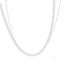 Dainty 14k white gold rope chain necklace showcasing delicate shimmering design