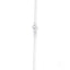 Silver-toned 14k white gold rope chain necklace with spring-ring clasp for white gold baby