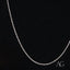 Thin twisted silver chain necklace as a dainty 14k white gold rope chain for white gold baby