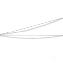 Dainty 14k white gold rope chain with twisted silver links