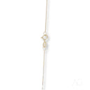 Delicate 14k gold slim box chain necklace with lobster clasp