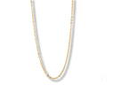 Delicate 18k gold chain necklace with thin oval links