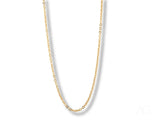 Delicate 18k gold chain necklace with thin oval links