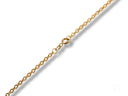 Delicate 18k gold chain necklace with spring-ring clasp