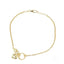 Gold-colored chain bracelet with heart and ring charms from Delicate Charm 18k Gold Jewelry in Greater Boston Area