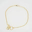 Gold-colored 18k gold bracelet with heart, zirconia charms, perfect art gold jewelry in Greater Boston Area