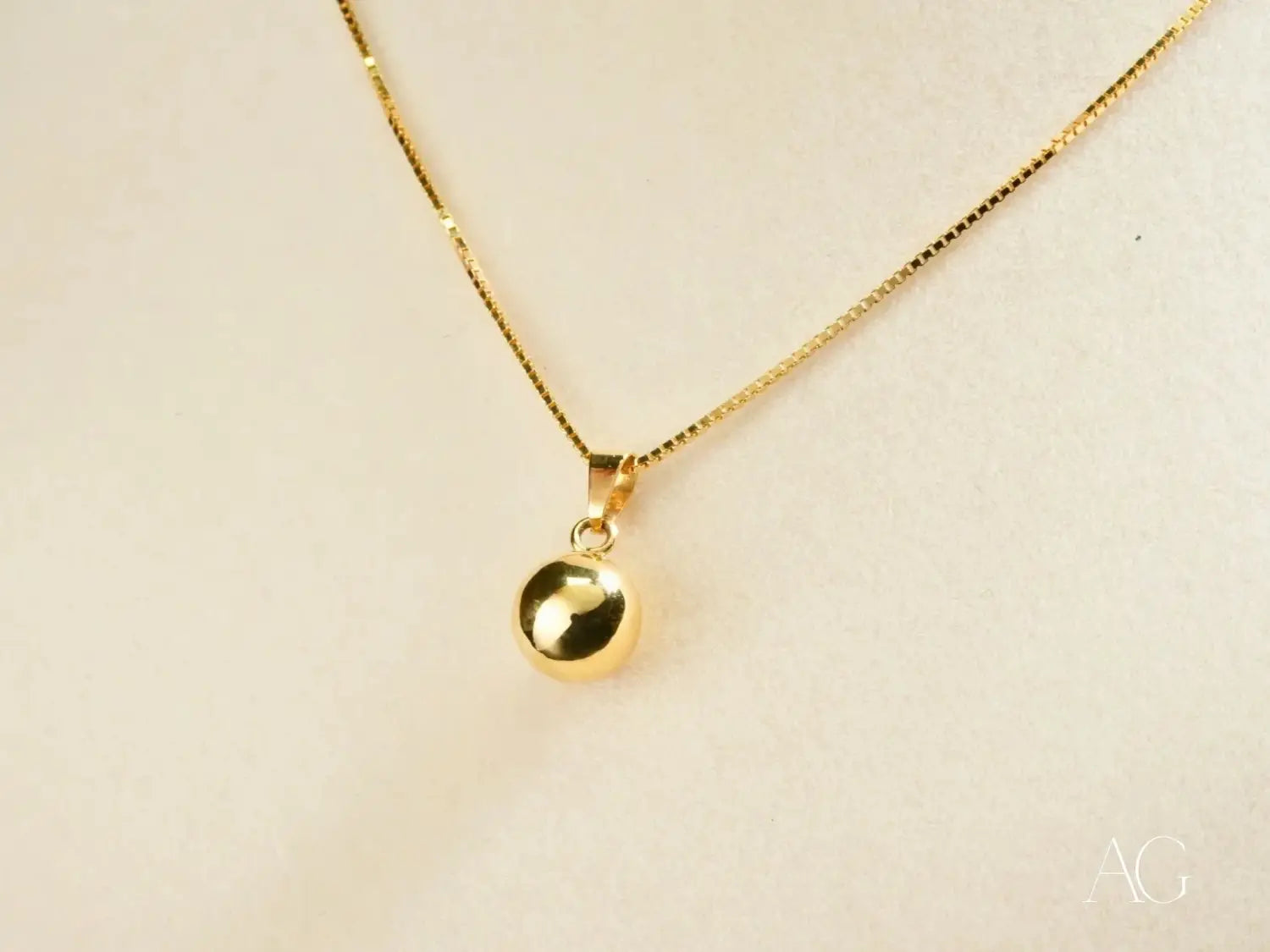 Golden Sphere Pendant