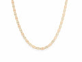 14K White Gold 3 Tones Piastrine Chain 6
