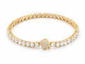 Zirconia Tennis Bracelet in 18K Yellow Gold
