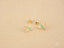 Gold dragonfly earrings with turquoise enamel in certified 18k solid gold art jewelry