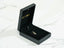 Black velvet jewelry box with a dual elegance pendant in 18k solid gold art gold jewelry